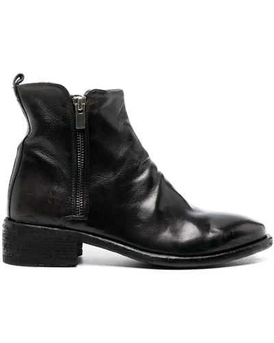 Officine Creative Seline 40mm Leather Boots - Black
