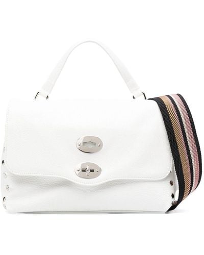 Zanellato Postina Leather Tote Bag - White