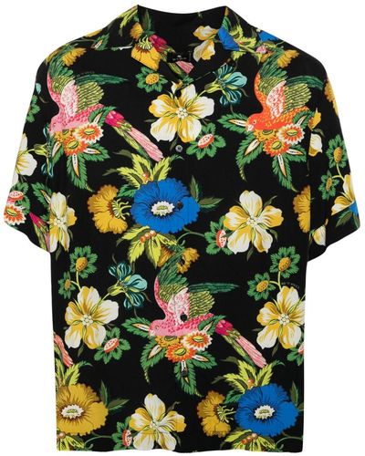 Etro Floral-print Button-up Shirt - Black