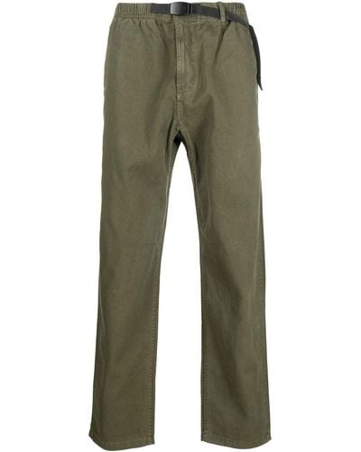 Gramicci Pantaloni dritti con cintura - Verde