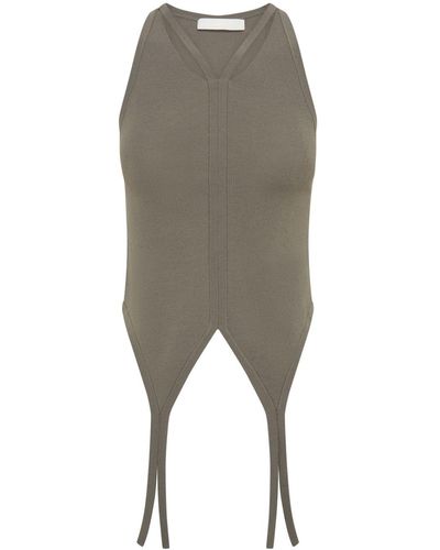 Dion Lee Morph Knitted Tank Top - Gray