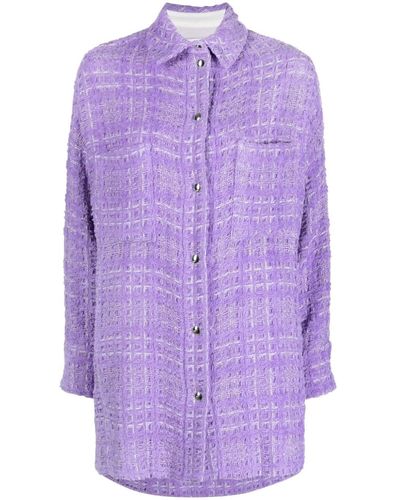 IRO Veste en tweed à boutonnière - Violet