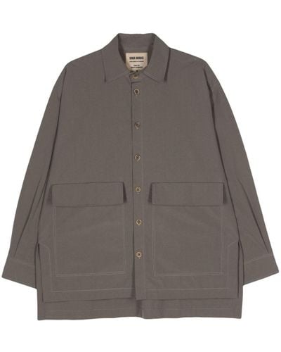 Uma Wang Tavis Cotton Shirt - Gray