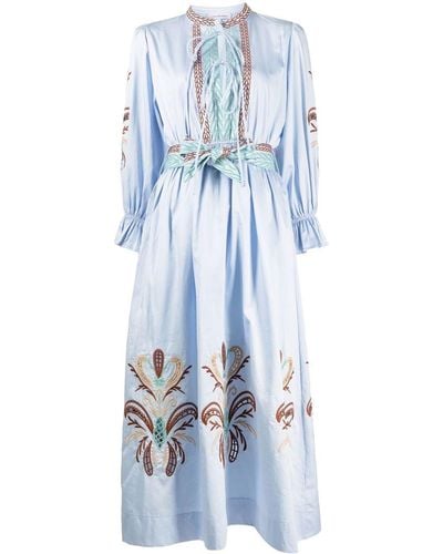 Lug Von Siga Florence Embroidered Dress - Blue