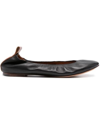 Lanvin Leren Ballerina's - Zwart