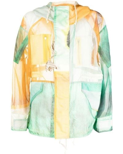 BED j.w. FORD Parka con design color-block - Giallo