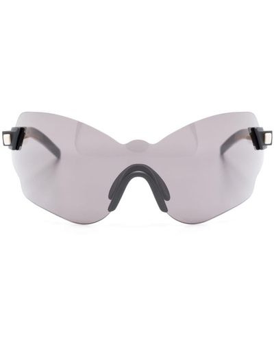Kuboraum E51 Mask-frame Sunglasses - Brown