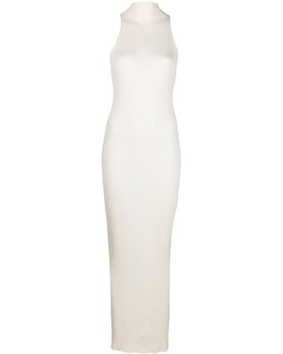 Aeron Zero Rib-knit Maxi Dress - White