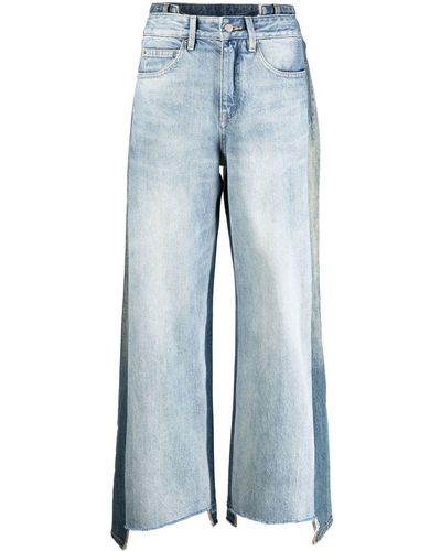 JNBY Asymmetrische Patchwork-Jeans - Blau