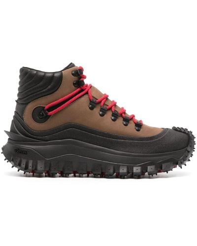 Moncler Trailgrip Gtx Leather Hiking Boots - Brown