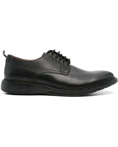 Clarks Chantry Walk Leather Derby Shoes - Black