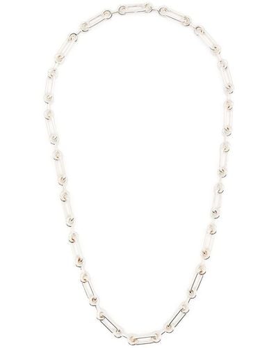 Charlotte Chesnais Petit Binary Chain-link Necklace - White