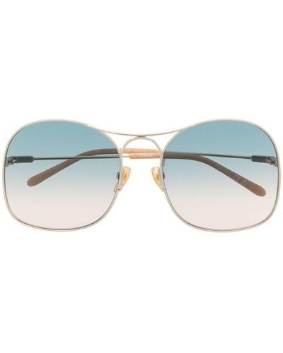 Chloé Oversized-frame Sunglasses - Blue