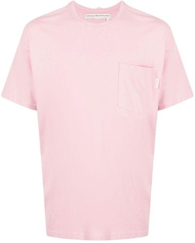 Advisory Board Crystals Patch-pocket Short-sleeve T-shirt - Pink