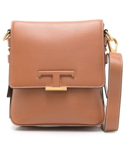 Tod's T Timeless Leather Crossbody Bag - Pink