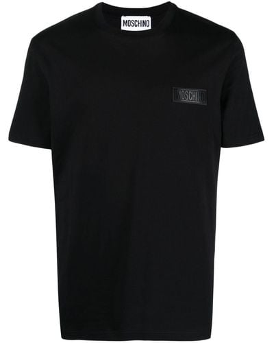 Moschino T-shirt con applicazione logo - Nero