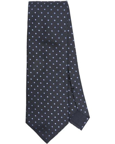 Tom Ford Cravatta con motivo geometrico - Blu