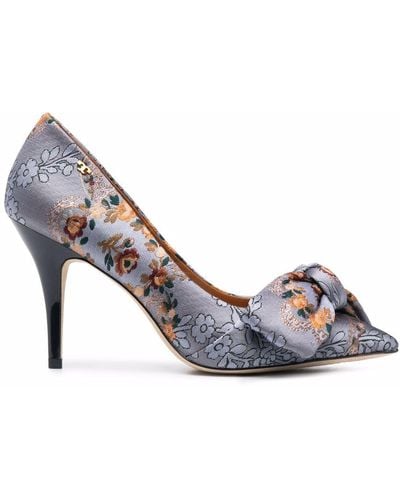 Tory Burch Zapatos de tacón con motivo floral - Morado