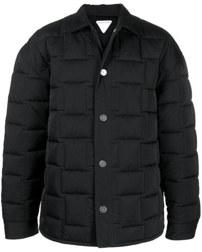 Bottega Veneta Quilted Shirt Jacket - Black