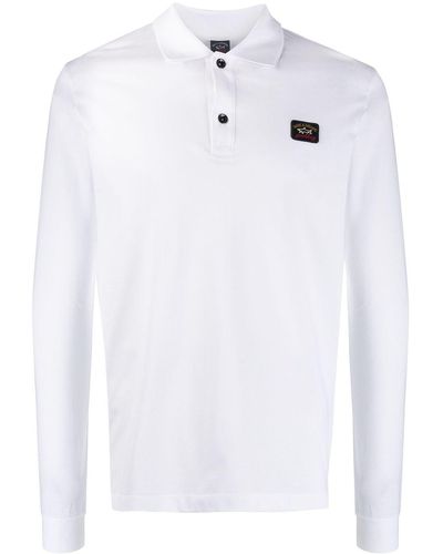 Paul & Shark Long-sleeved Polo Shirt - White