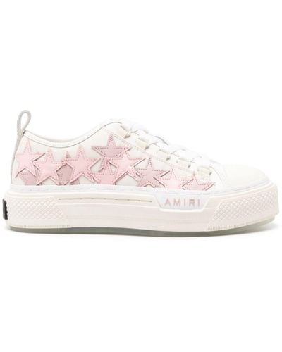 Amiri ホワイト& Stars プラットフォーム スニーカー - ピンク