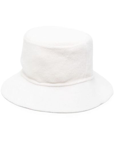 P.A.R.O.S.H. Sombrero de pescador de ala ancha - Blanco