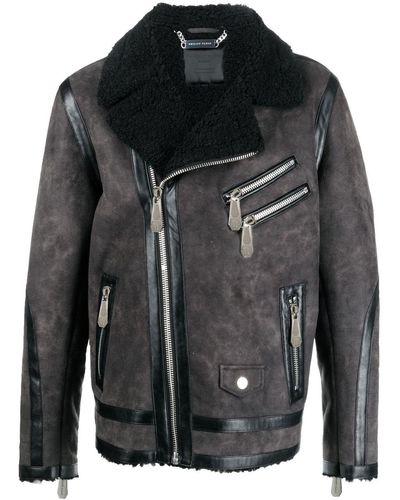 Philipp Plein Leather jackets for Men | Online Sale up to 63% off Lyst
