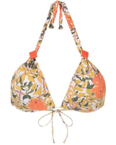 Clube Bossa Rings Floral-print Bikini Top - Multicolour