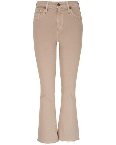 AG Jeans Farrah High-rise Bootcut Jeans - Natural