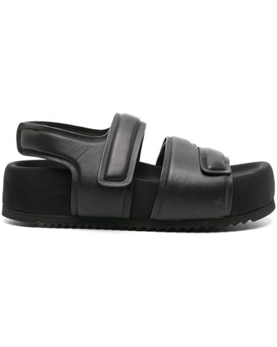 Vic Matié Gear Flatform Sandals - Black