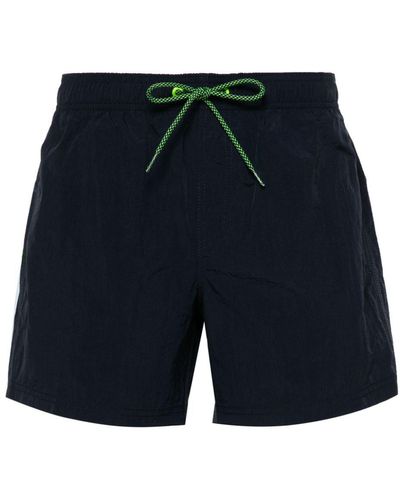 Sundek Rainbow-patch Swim Shorts - Blue