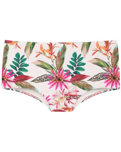 Lygia & Nanny Copacabana Floral-print Swimming Trunks - Pink