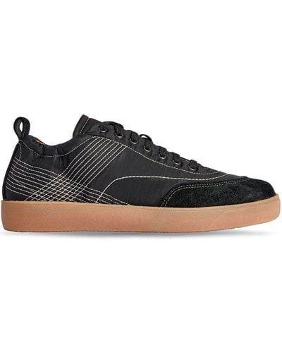 Dries Van Noten Logo-patch Quilted Trainers - Black
