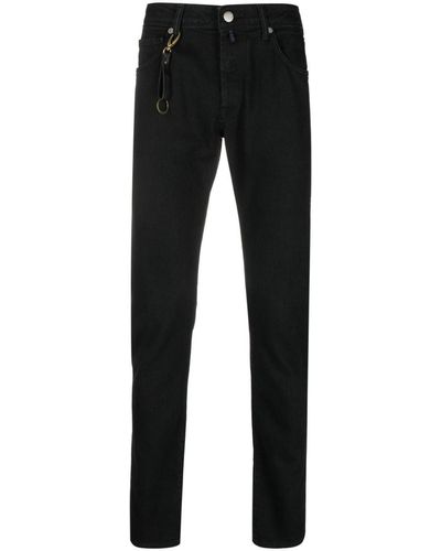 Incotex Mid-rise Skinny Jeans - Black