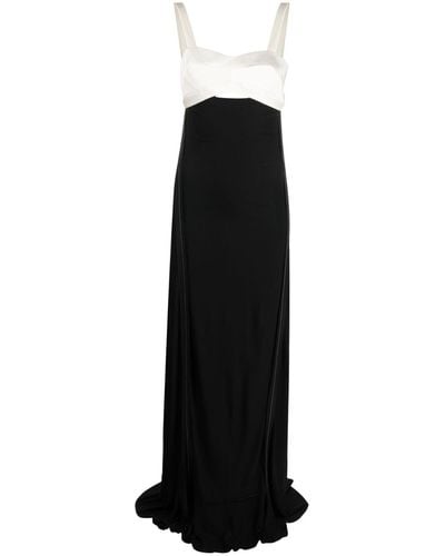 Victoria Beckham Cut-out Sleeveless Gown - Black