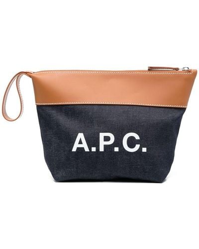 A.P.C. Axelle Clutch Bag - Blue