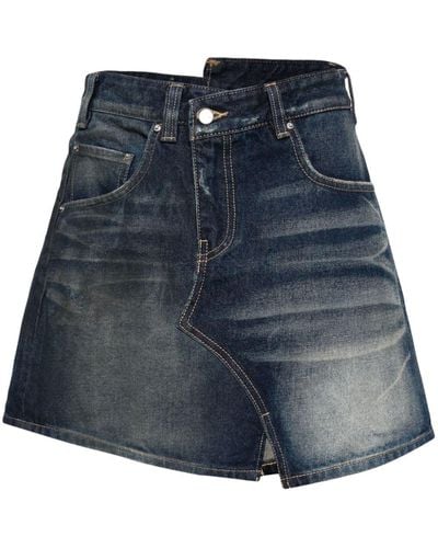 JNBY Asymmetric-design Cotton Skirt - Blue