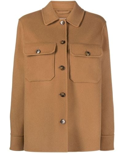 Woolrich Virgin-wool Shirt Jacket - Brown