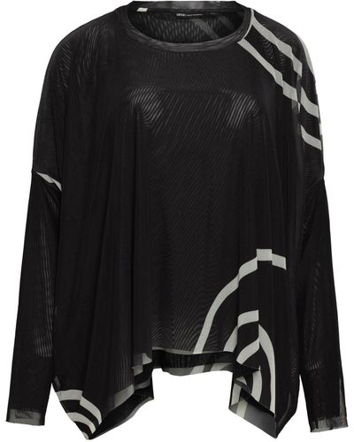 UMA | Raquel Davidowicz Spiral-print Long-sleeve T-shirt - Black