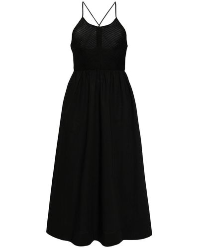Faithfull The Brand Camera Organic Cotton Maxi Dress - Black