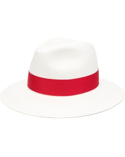 Borsalino Sombrero de paja Giulietta Panama - Rojo