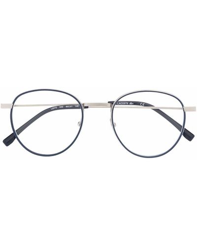 Lacoste ラウンド眼鏡フレーム - メタリック
