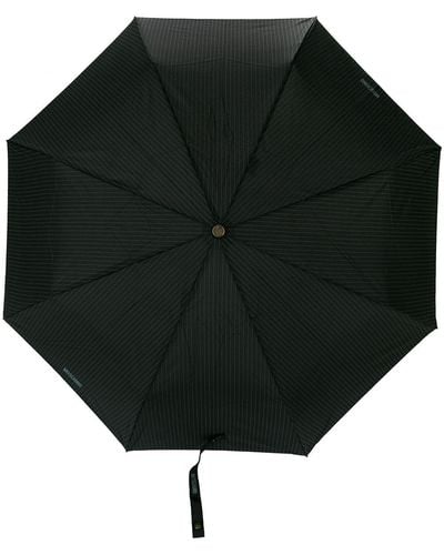 Moschino Regenschirm mit Nadelstreifen - Schwarz