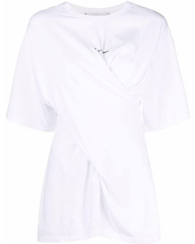 Stella McCartney Twist Logo Print T-shirt - White