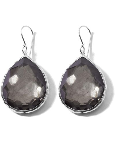 Ippolita Sterling Silver Rock Candy® Large Teardrop Pyrite Earrings - Gray