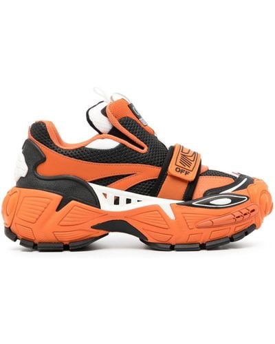Off-White c/o Virgil Abloh Glove Sneakers Met Vlakken - Oranje