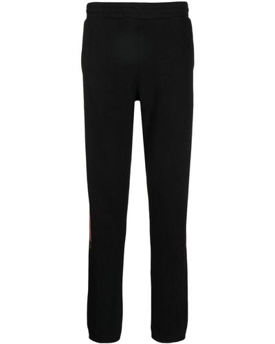 Paul Smith Pantalon de jogging fuselé à bande logo - Noir