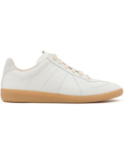 Maison Margiela Replica Leather Trainers - White