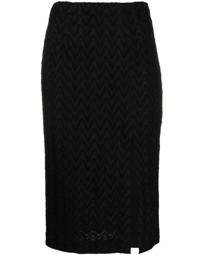 Missoni Zigzag-woven Skirt - Black