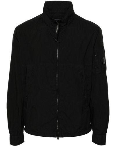 C.P. Company Lens-detail bomber jacket - Black